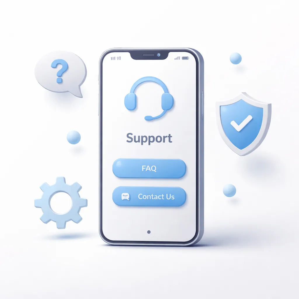 Support and guidance area inside the Slotrize mobile app